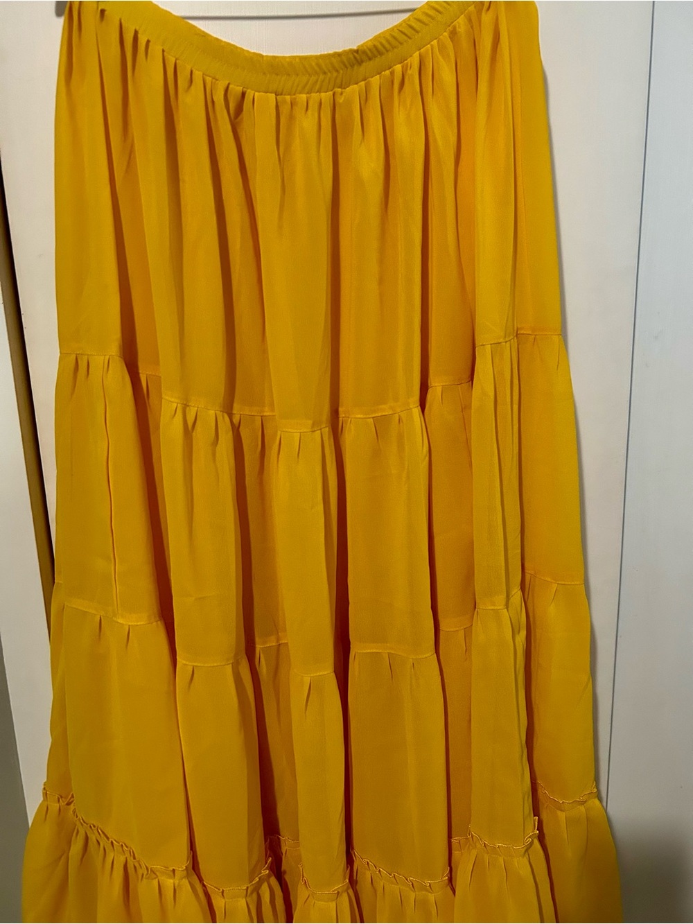Yellow Chiffon Skirt